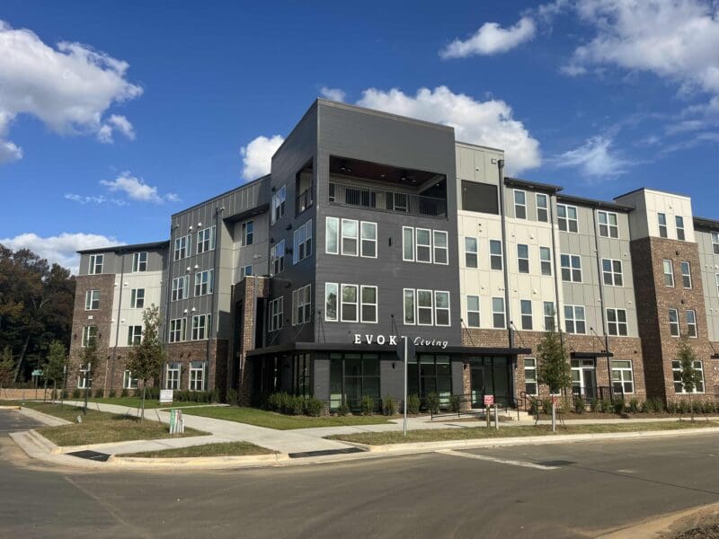 Modern EVOK Living apartment building exterior